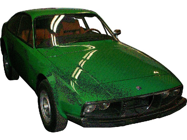 Konkurrenz zur Bertone-Karosserie - gr&ouml;&szlig;eres Bild durch Anklicken!