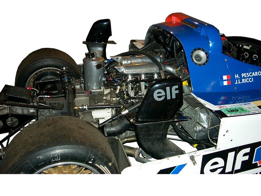 Aufladesystem im Oldtimer-F1 - gr&ouml;&szlig;eres Bild durch Anklicken!