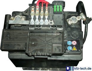 Pkw-Batterie mit vielen Verbrauchern - gr&ouml;&szlig;eres Bild durch Anklicken!