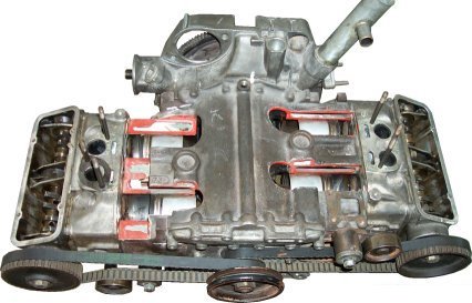 Der Hubkolbenmotorsudmotor in allen Einzelheiten - gr&ouml;&szlig;eres Bild durch Anklicken!