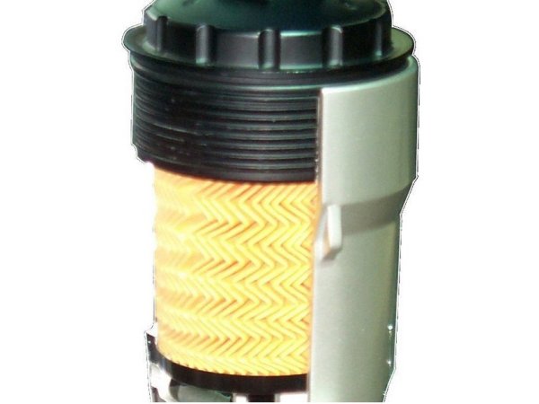 Geh&auml;usefilter mit Element aus Feinpapier
